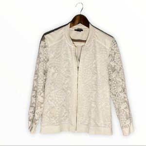 Off White Lauren Michelle Embroidered Dress Jacket
